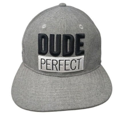 Dude Perfect Snapback Gray One Size Hat 2021 Tour Flat Brim Printed Undervisor
