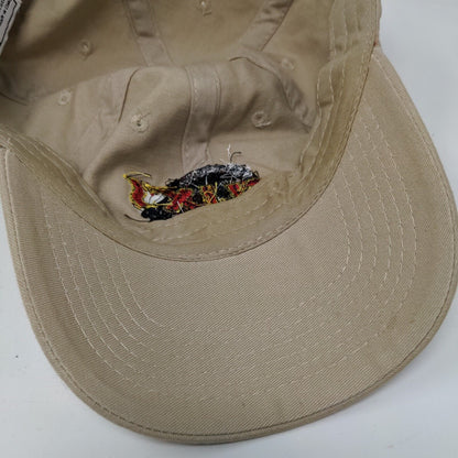 Felix's Fish Camp Grill Strapback Hat Tan OSFM Adjustable Embroidered Otto