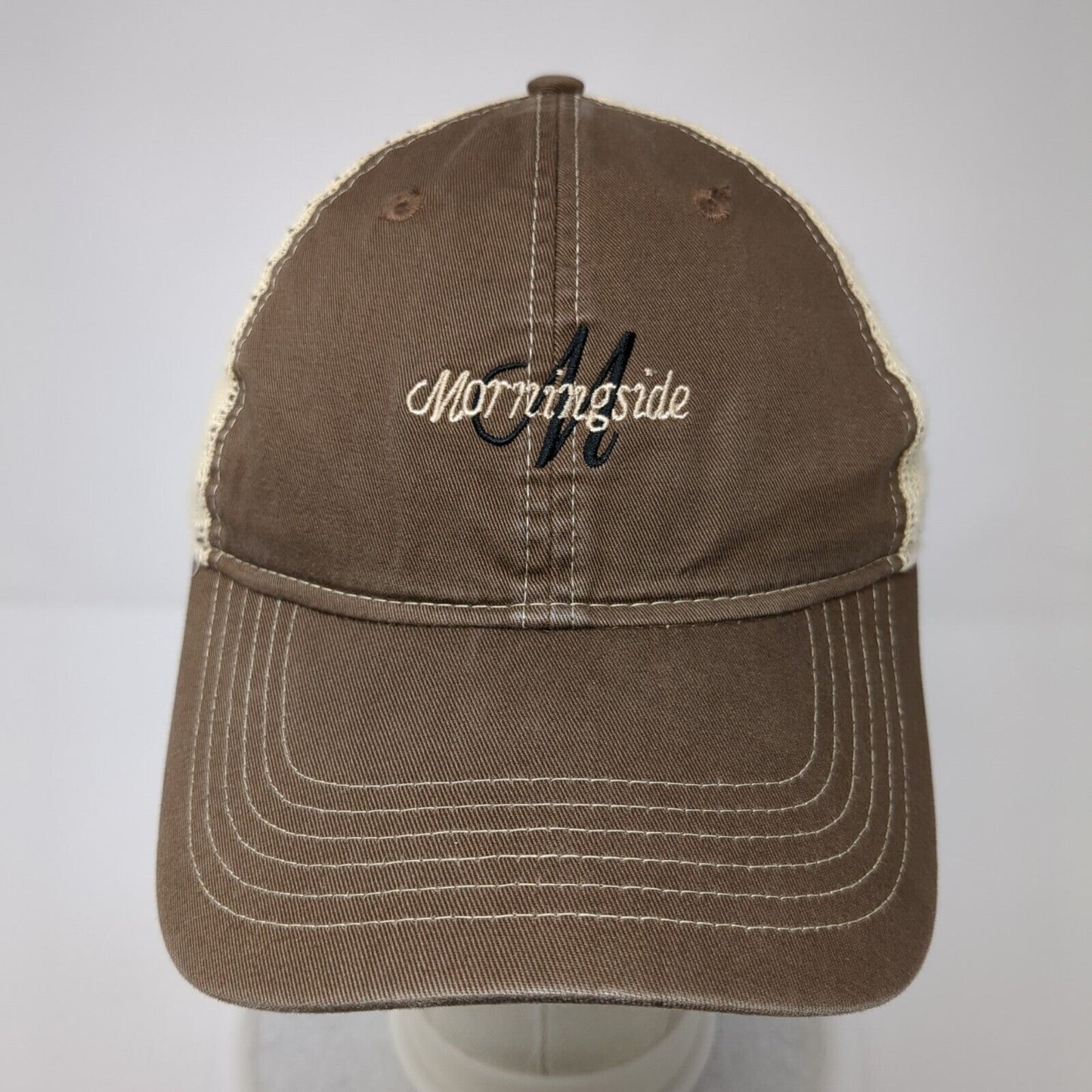 Morningside Strapback Trucker Hat Brown One Size Mesh Back Ahead Extreme