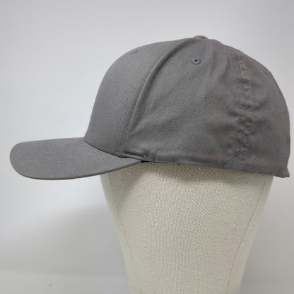 Flexfit Baseball Cap Gray XL Ascent Embroidered Logo Curved Brim Structured Hat