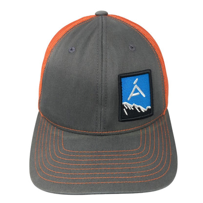 Richardson Snapback Trucker Hat Multi One Size Logo Patch Mesh Back