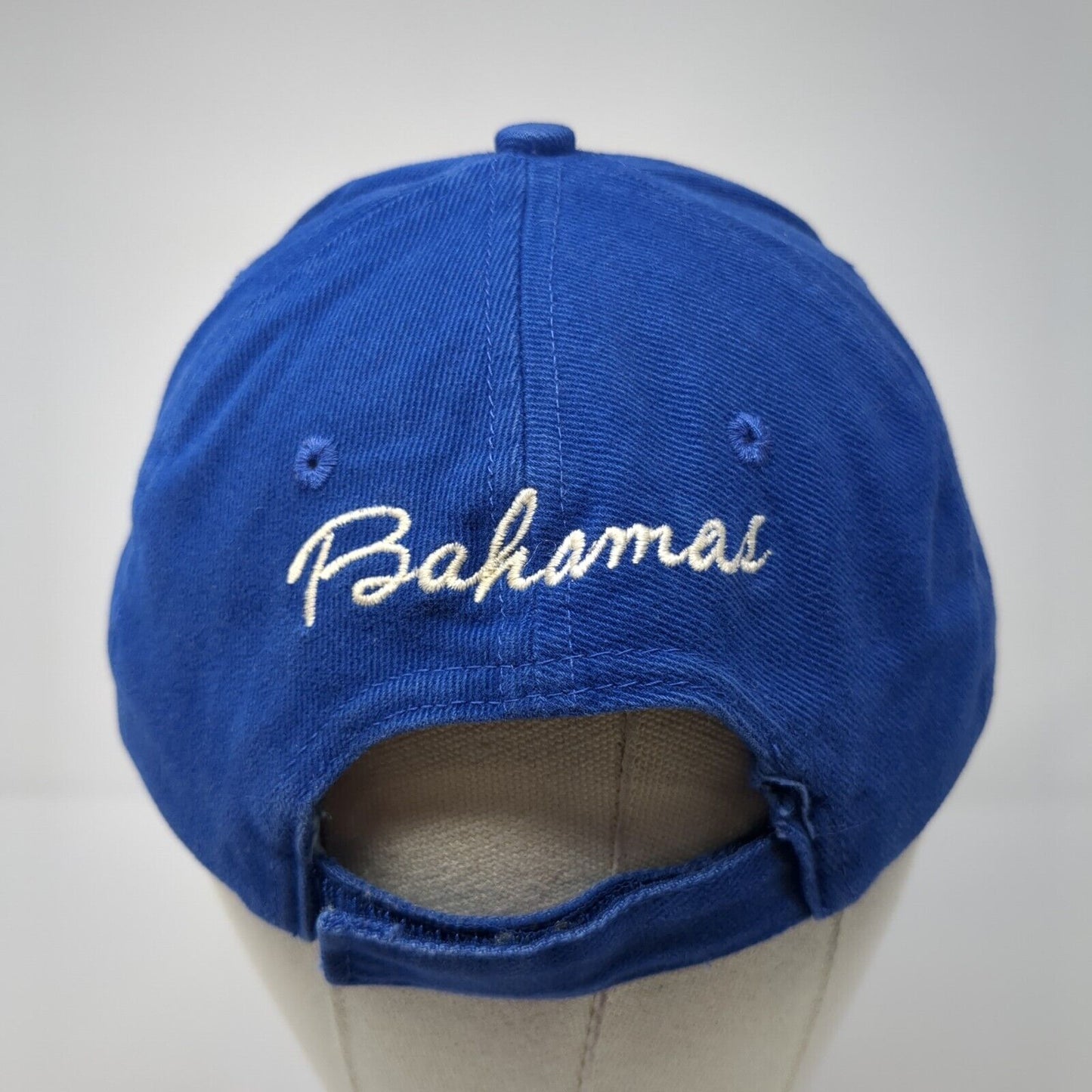 Freeport Bahamas Strapback Baseball Cap Blue OS Adjustable Embroidered 6 Panel