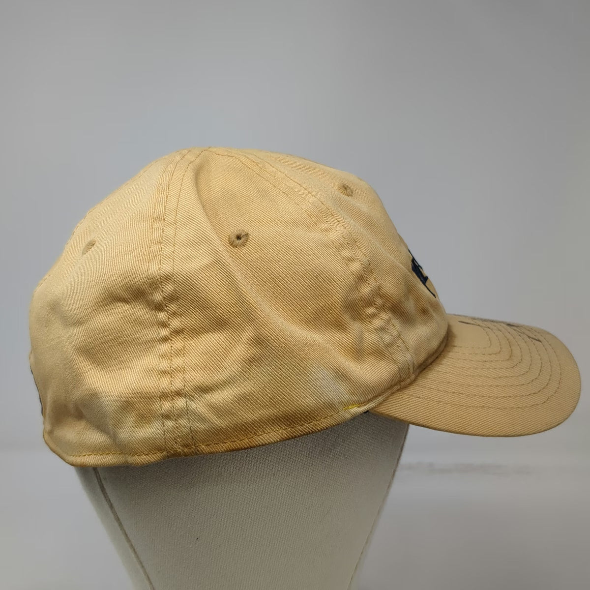 Beretta Baseball Cap Yellow One Size Autographed Logo Flexfit Stretch Hat