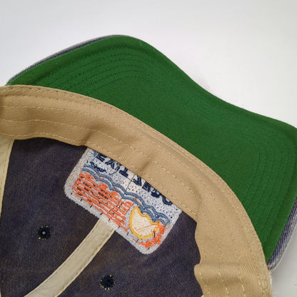 Legacy Exit Zero Blue One Size Trucker Hat Mesh Snapback Green Underbrim Patch