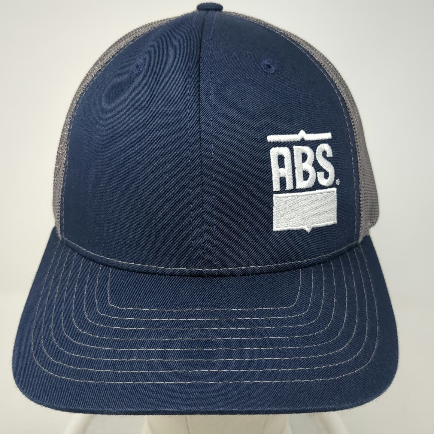 Richardson Trucker Hat Blue Gray One Size ABS Logo Mesh Snapback 112 Hat