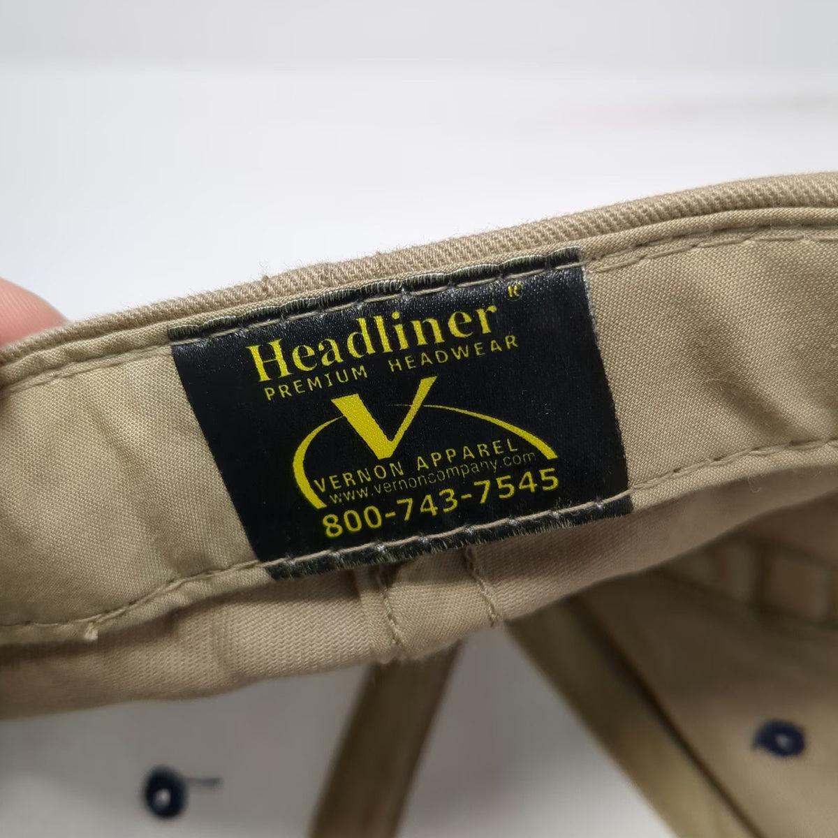 Headliner Baseball Cap Beige Blue One Size Purina Dealer Oregon Trail Supply Hat