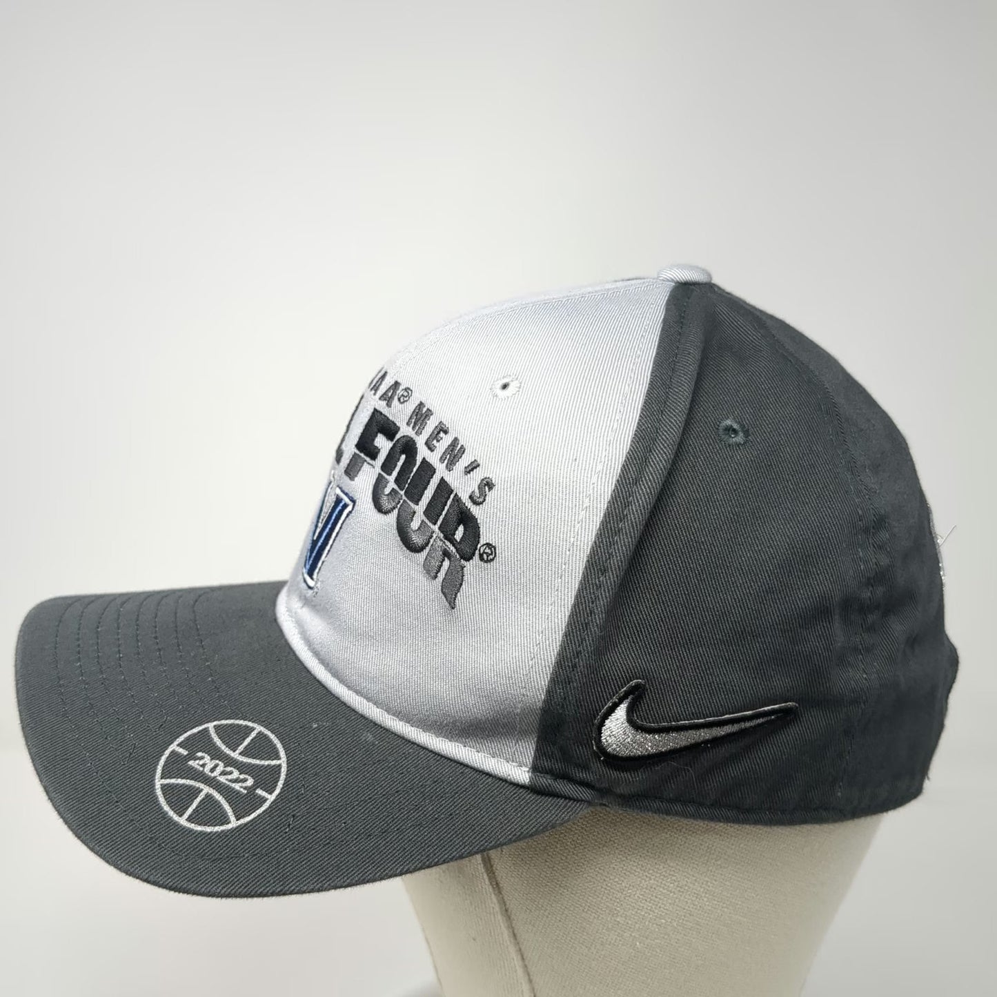 Nike Villanova NCAA Snapback Gray Black Hat One Size 2022 Final Four Champs
