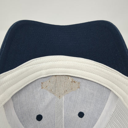 Peoples Golf Patch Snapback Trucker Hat Blue One Size Mesh Back Outdoor