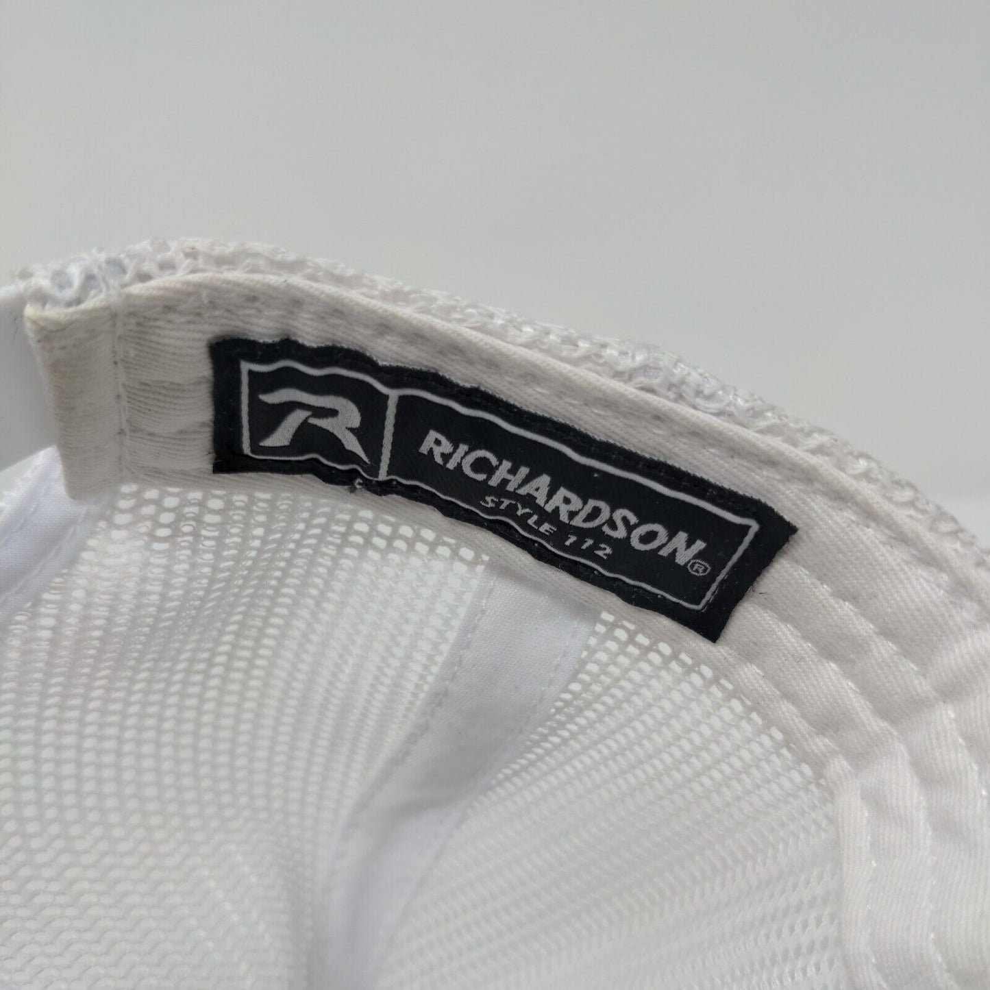Richardson Snapback Trucker Hat Gray One Size Adjustable Embroidered Mesh Back