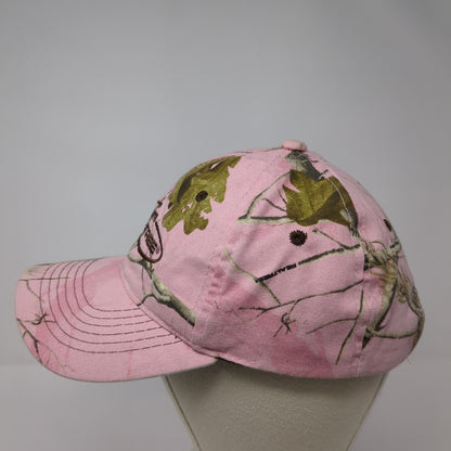 Team Realtree Strapback Hat Pink Camo One Size Embroidered Hunting
