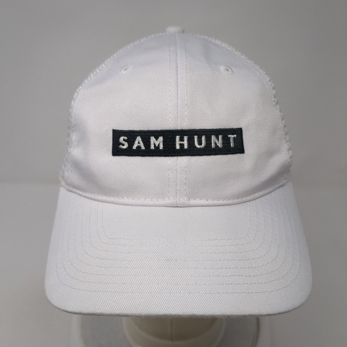 Sam Hunt Snapback Trucker Hat White One Size Adjustable Embroidered 6 Panel