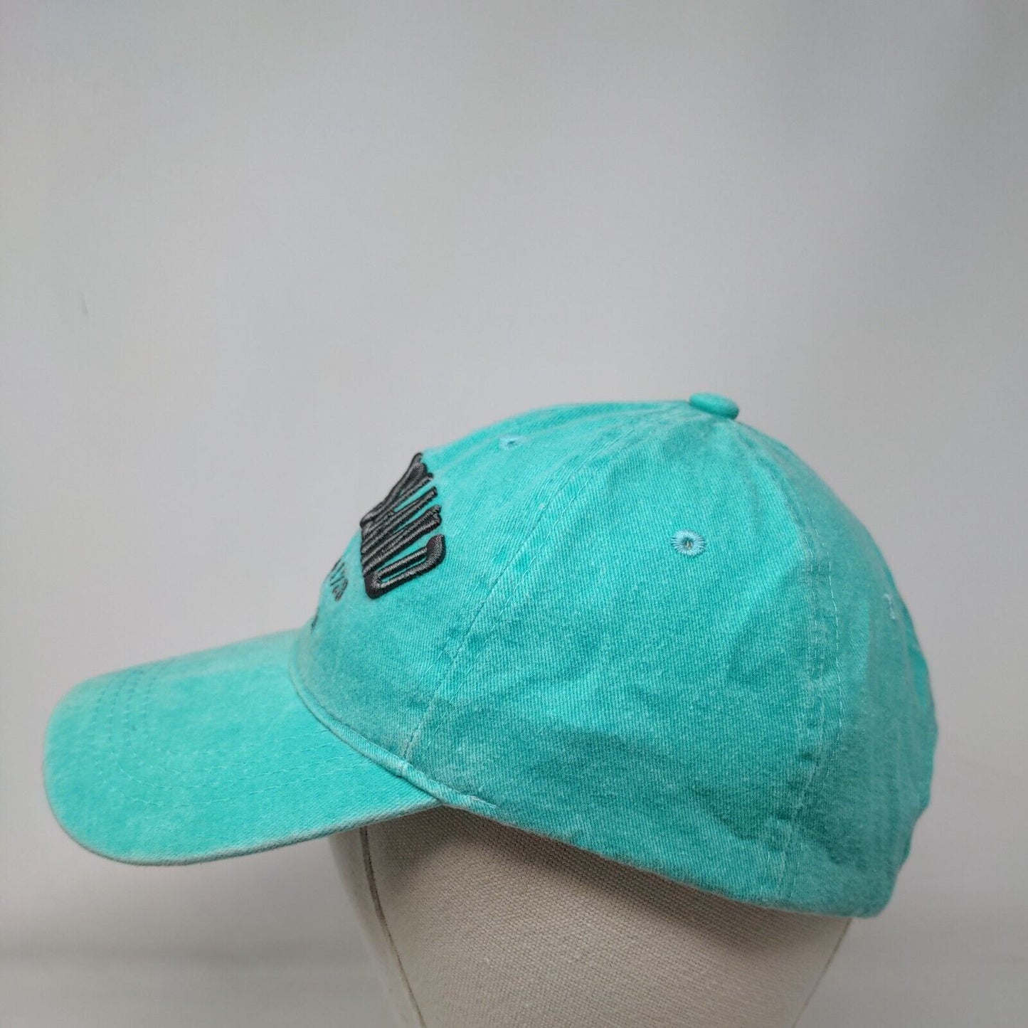 Tybee Island Georgia Strapback Hat Bluish-Green One Size Embroidered