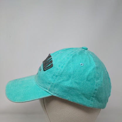 Tybee Island Georgia Strapback Hat Bluish-Green One Size Embroidered