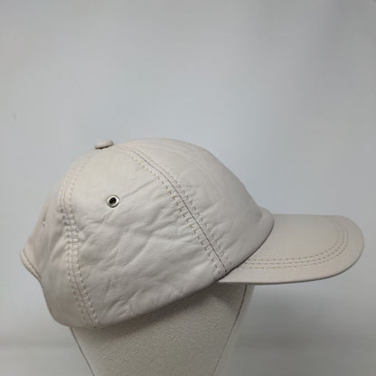 Antilope Cueros Slideback Hat Tan One Size Striped Trim Blank 6 Panel