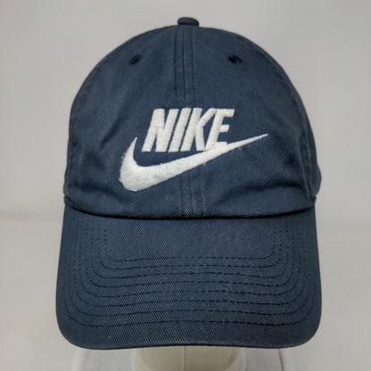 Nike Slideback Hat Blue OSFM Adjustable Embroidered Swoosh Heritage86 Cotton