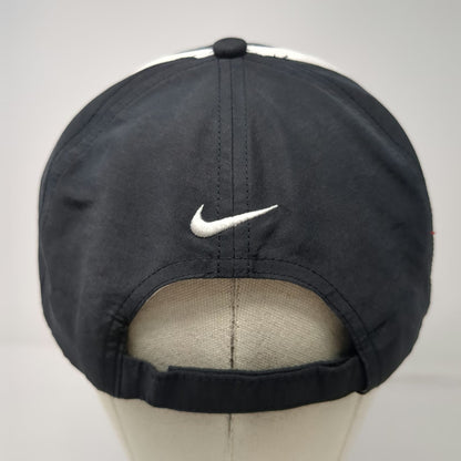 Nike Baseball Cap Black White One Size Eide Bailly Golf Swoosh Strapback Hat