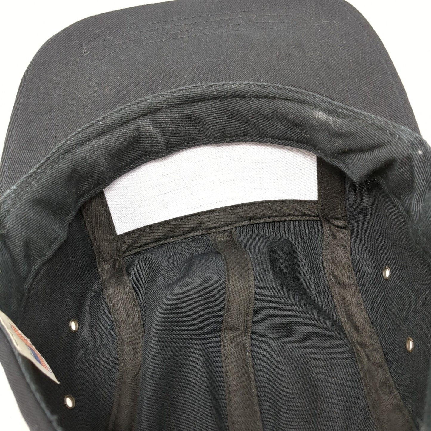 Unbranded Slideback 5 Panel Hat Black One Size Leather Strap Blank