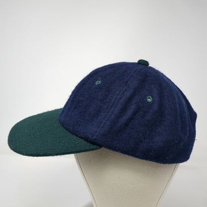 YoungAn Hat Baseball Cap Blue Green One Size Wool Blend Two Tone Adjustable