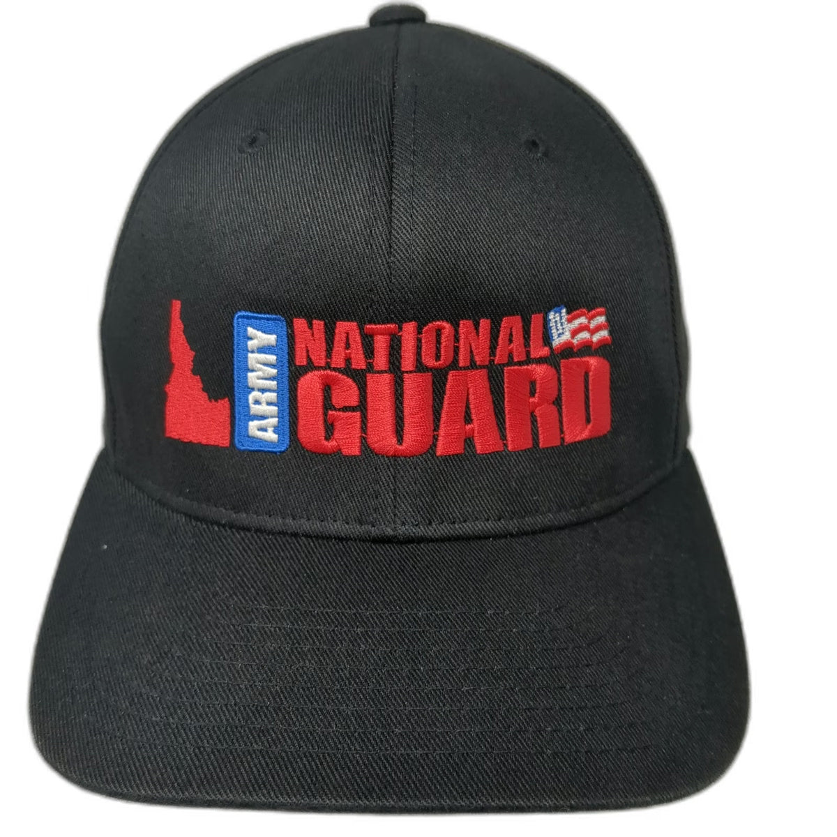 Port Authority Baseball Cap Black M Idaho Army National Guard Flexfit Hat State