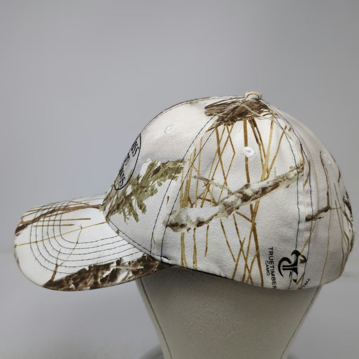 Bass Pro Shops Snapback White One Size TrueTimber Camo Bass Fishing Hunting Hat