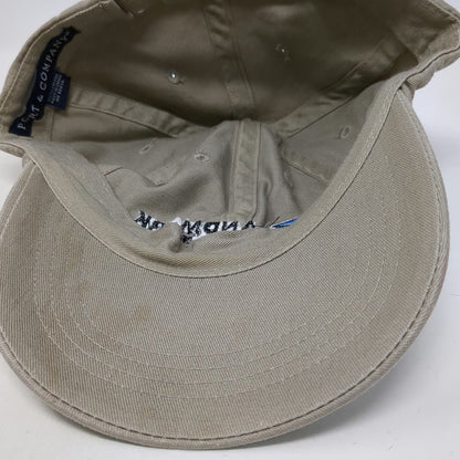 Port & Company Landmark Aviation Baseball Cap Beige One Size Strapback Logo Hat