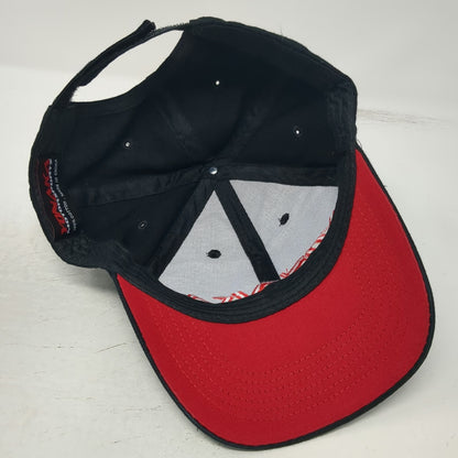 Yonaka Motorsports Baseball Cap Black One Size Strapback Red White Logo Hat