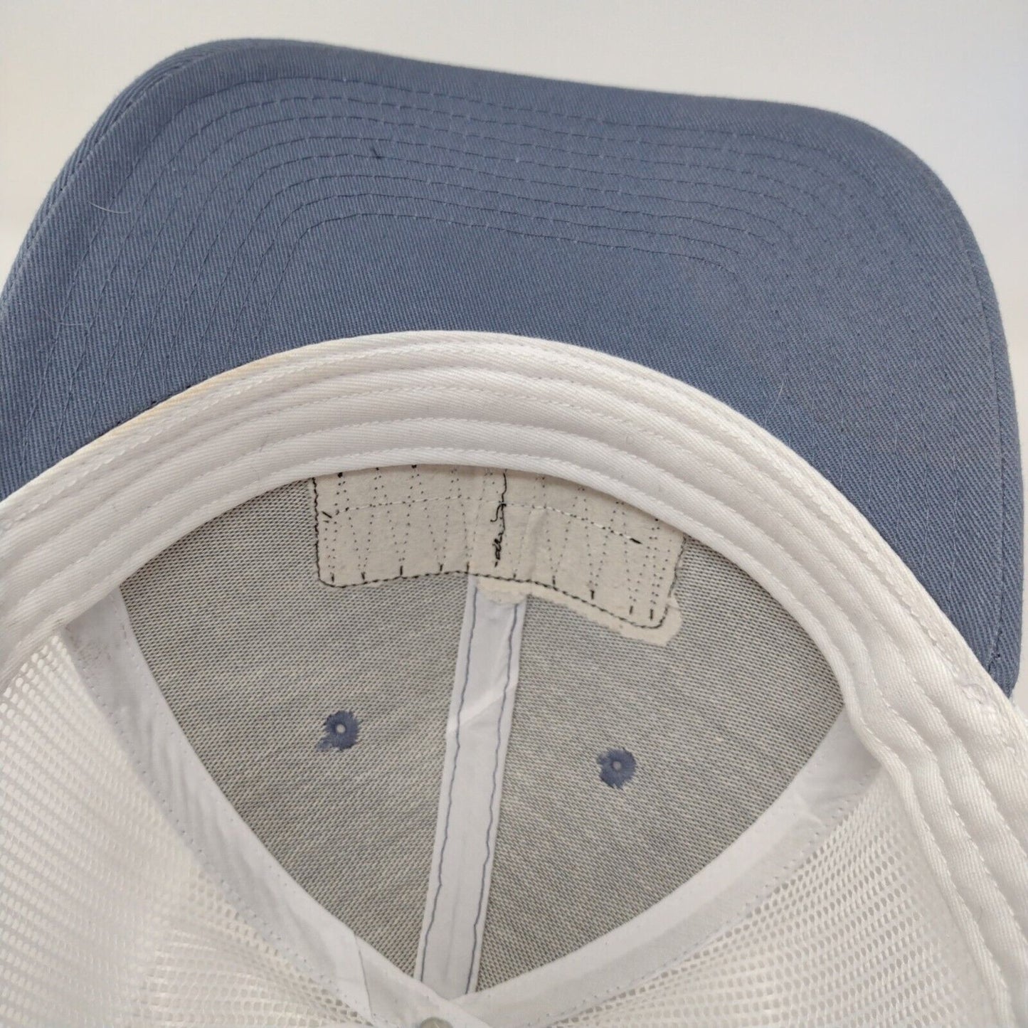 Leisure Supply HASA Snapback Trucker Hat Blue OSFM Adjustable Mesh Fahrenheit