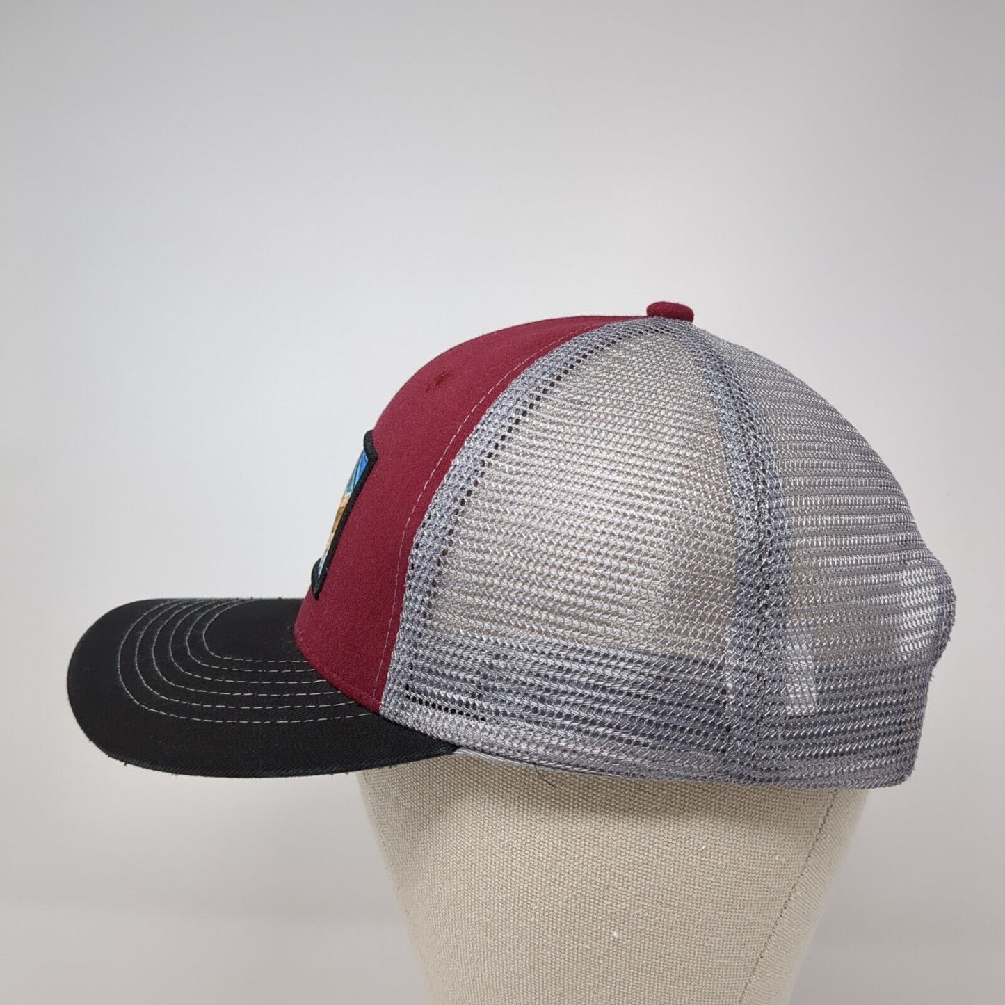 Idaho Snapback Trucker Hat Multi One Size Adjustable Embroidered Mesh Back