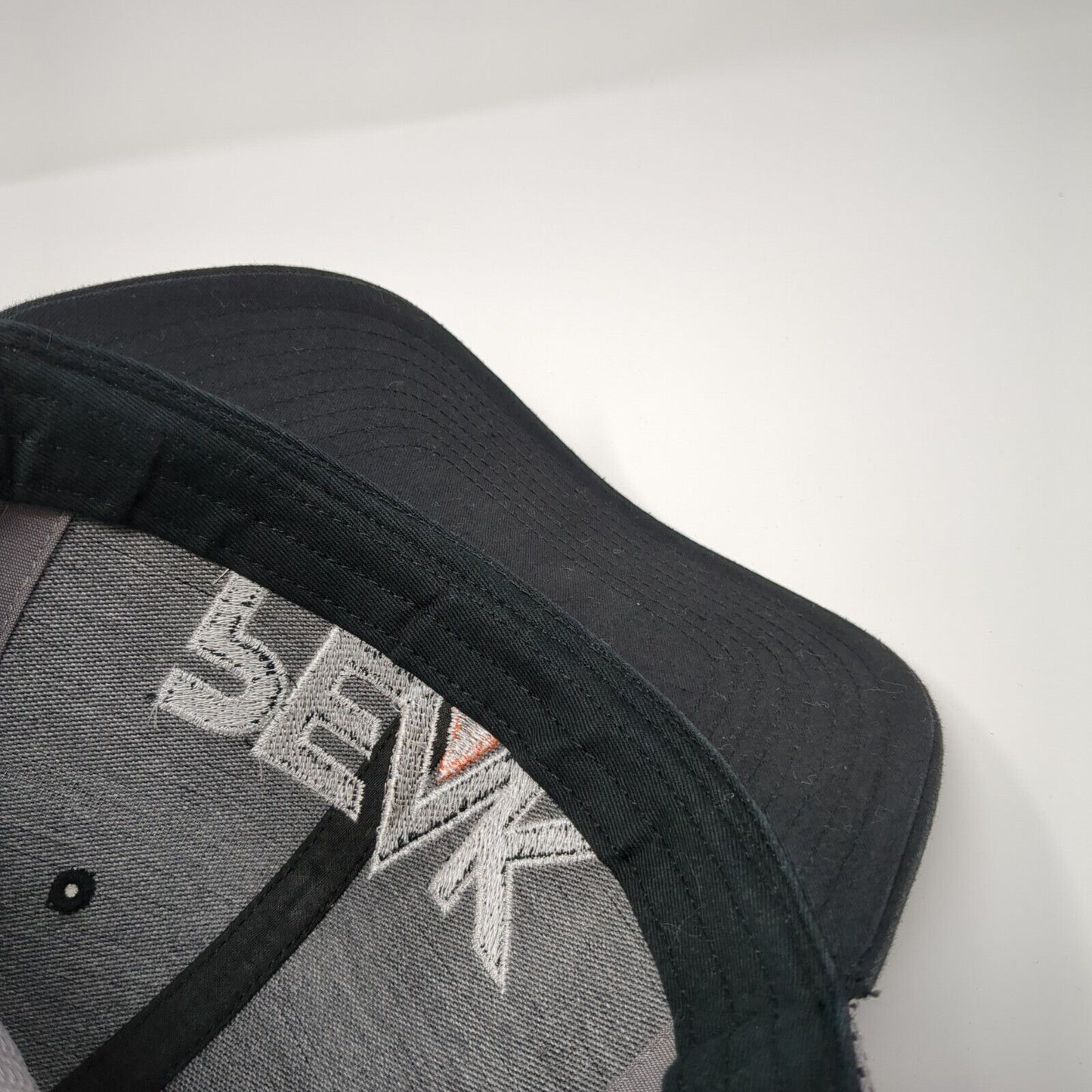 Peak Snapback Mesh Back Trucker Hat Black One Size Embroidered Salute