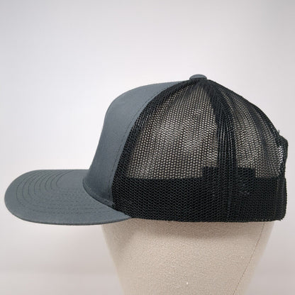 EB Snapback Trucker Hat Gray One Size Adjustable Mesh Back Pacific Headwear