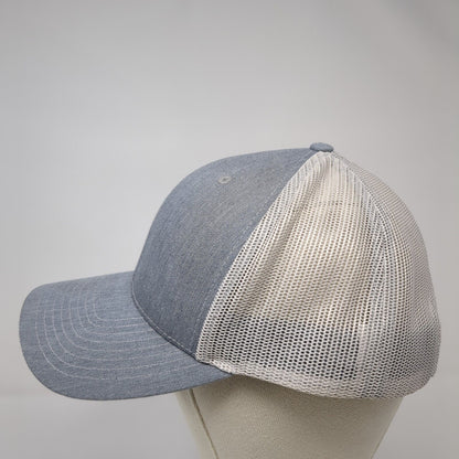 208 Properties Snapback Trucker Hat Gray OS Adjustable Mesh Back Richardson