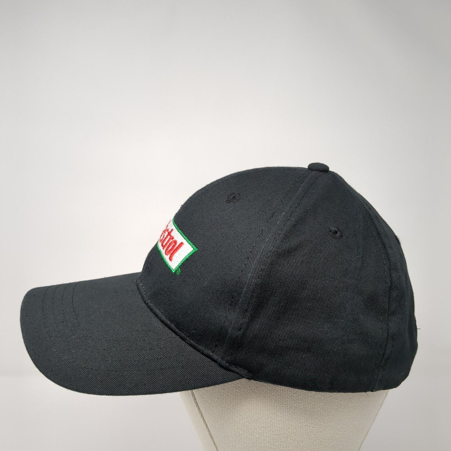Castrol Strapback Hat Black One Size Adjustable Embroidered 6 Panel