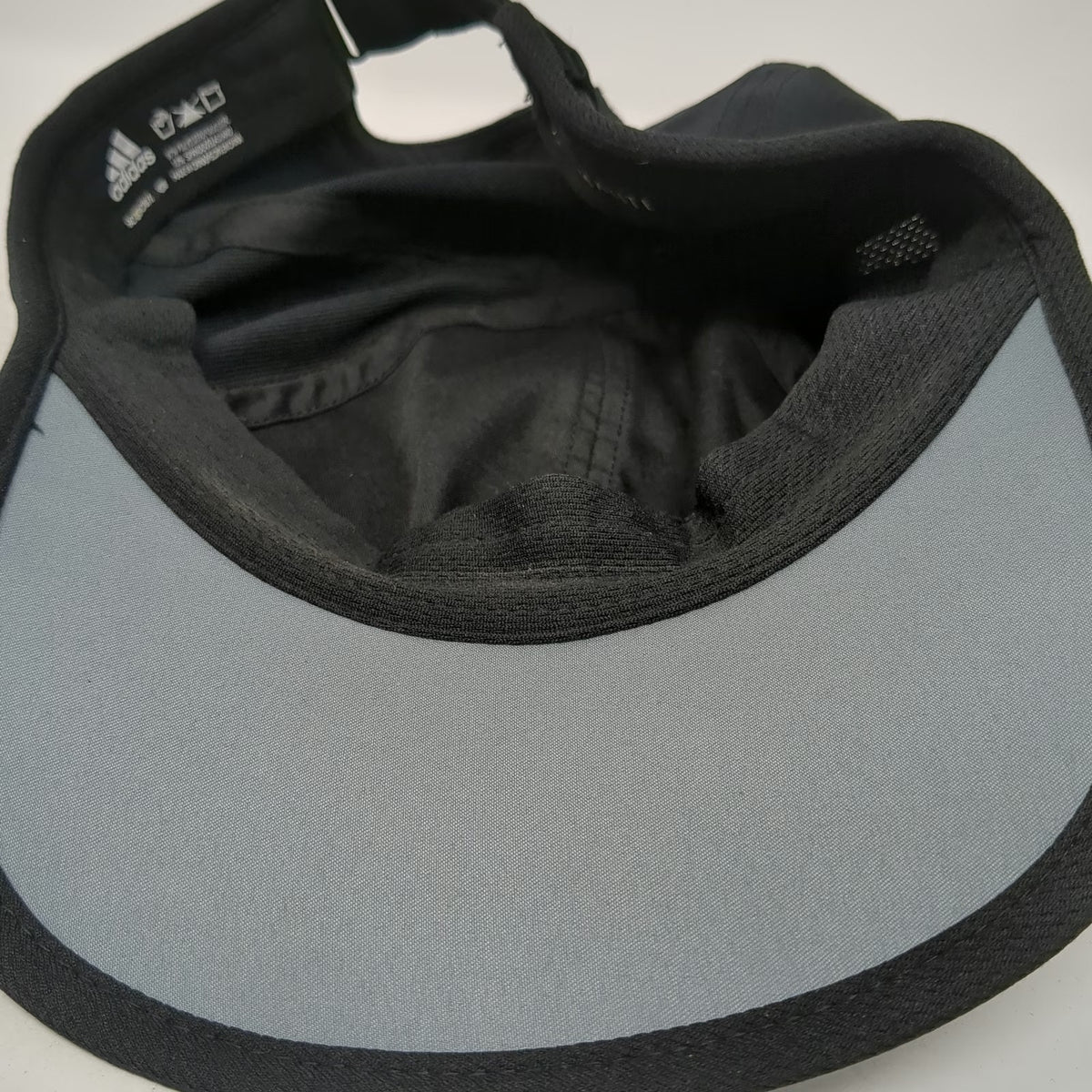 Adidas Baseball Cap Black One Size Climalite Performance Strapback Curved Hat