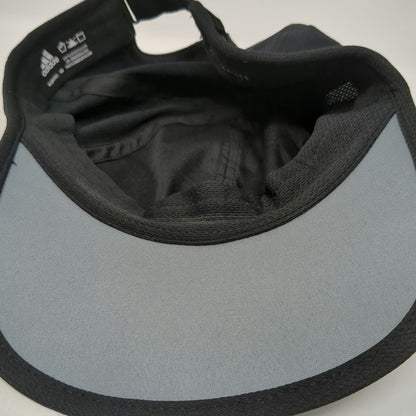 Adidas Baseball Cap Black One Size Climalite Performance Strapback Curved Hat