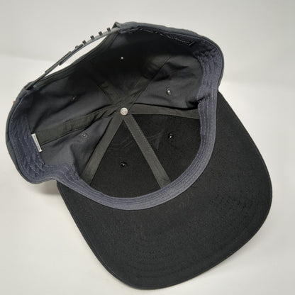 Star & Moon Snapback Hat Black OS Adjustable Embroidered Patriotic Richardson
