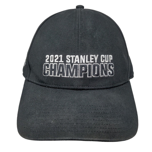 NHL Snapback Hat 2021 Stanley Cup Champions Embroidered Spell Out Logo