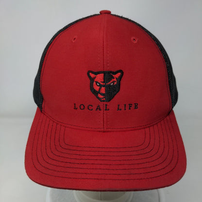 Local Life Snapback Mesh Back Trucker Hat Multi One Size Colorblock