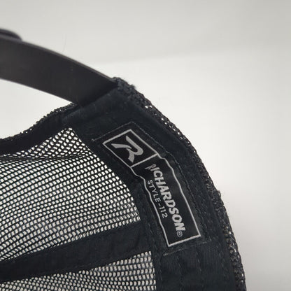 D.E.A. Centurion Snapback Trucker Hat Black OS Adjustable Mesh Back Richardson