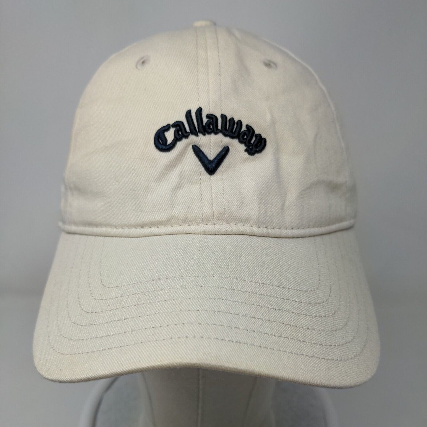 Callaway Slideback Hat Tan One Size Embroidered 6 Panel Outdoor