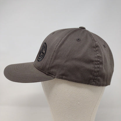 WLS Embroidered Fitted Hat Gray Large-XL Solid Flexfit Yupoong
