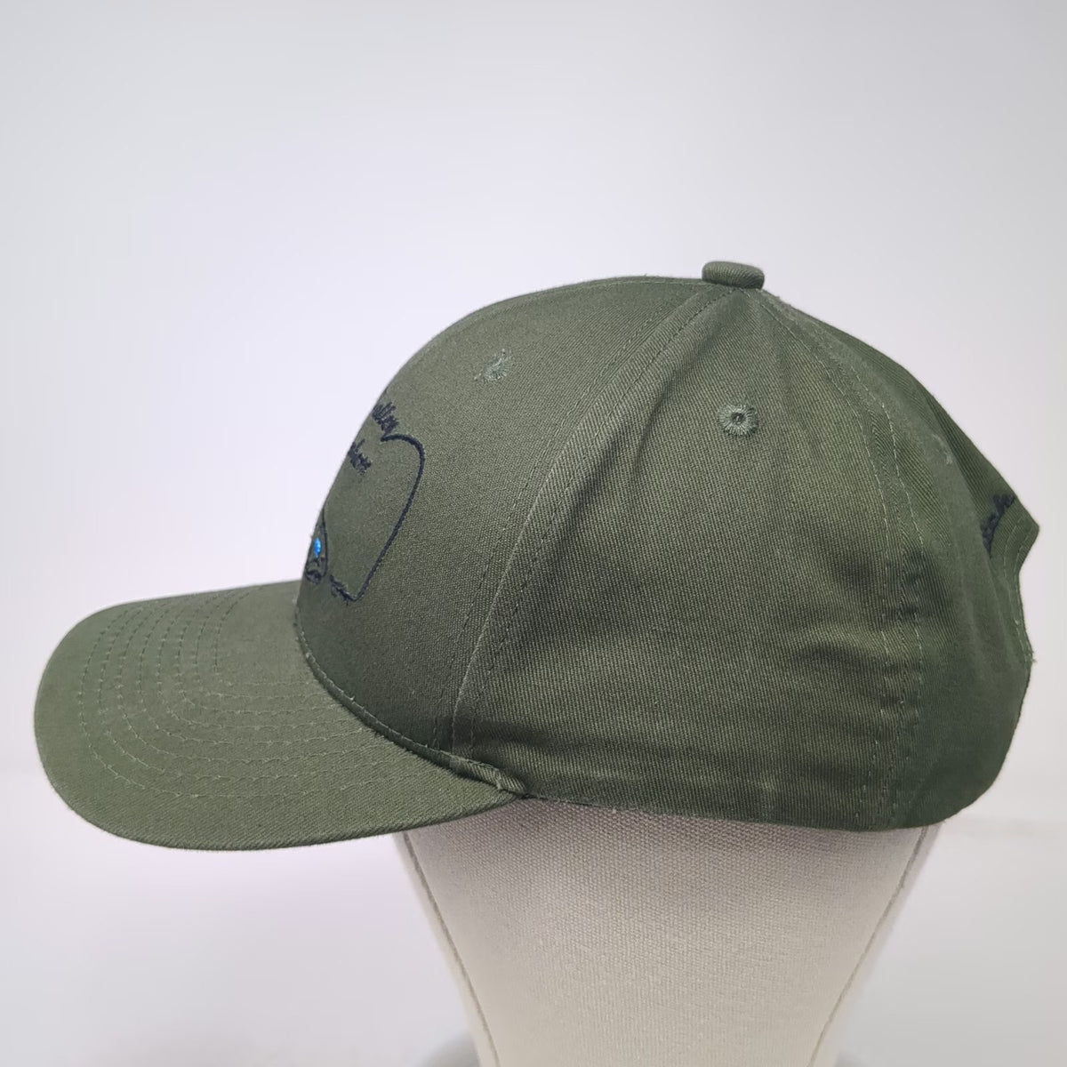 Buck's Bags Baseball Cap Green OSFM Boise Valley Fly Fishers Catch Release Hat