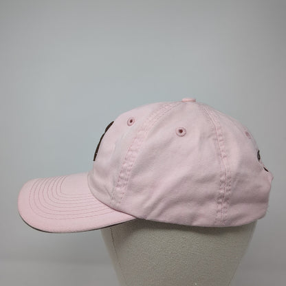 Browning Logo Strapback Hat Pink One Size Adjustable Embroidered Logo