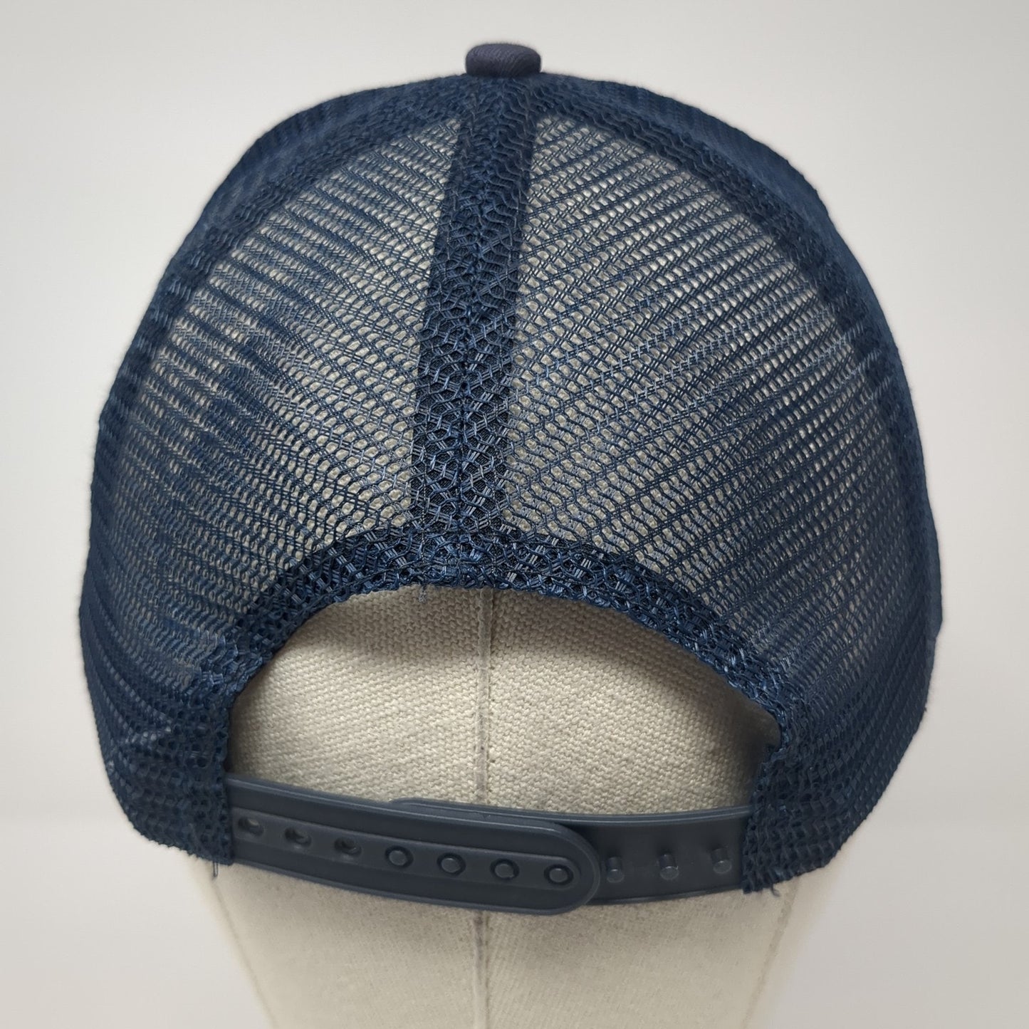 The Ignition Effect Snapback Trucker Hat Blue One Size Mesh Back Hit