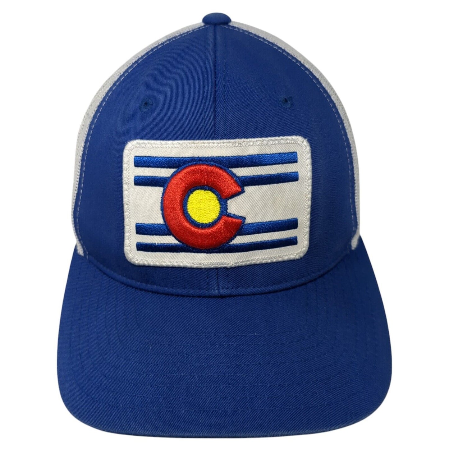 Colorado Limited Snapback Trucker Hat Blue OS Adjustable Embroidered Mesh Back