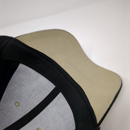 Otto Slideback Hat Black One Size Adjustable Colorblock Vented Holes 6 Panel