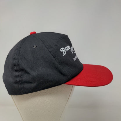 K-Products Men's Snapback Trucker Hat Black Red Embroidered Baker Specialty