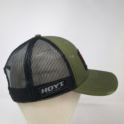 Hoyt Archery Trucker Hat Green One Size Redwrx Patch Mesh Snapback Red Black