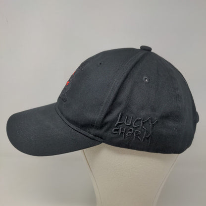 BKYS Men's Slideback Hat Black Size OS Embroidered Plushy Rabbit Logo Cotton