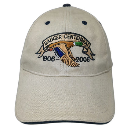 Advantage Baseball Cap Beige One Size Badger Centennial 1906-2006 Mallard Hat