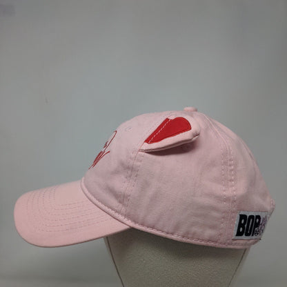 Harley Quinn Cat Ears Slideback Hat Pink OSFM Embroidered Birds Of Prey